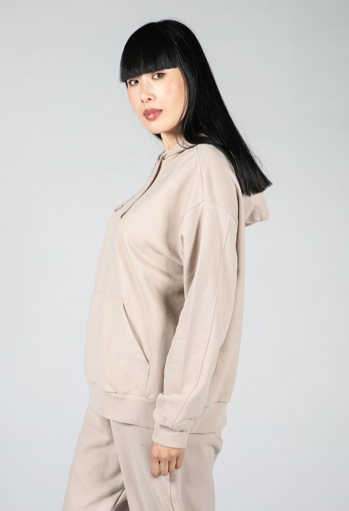 Organic Cotton Hoodie in Light Desert