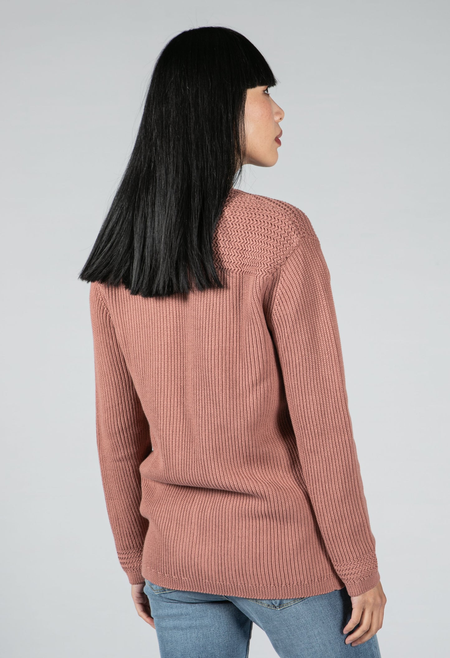 CARDIGAN MADE OF ORGANIC COTTON IN KINOKO