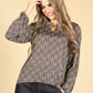 Leopard Print Long Sleeve Top