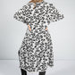 Leopard Design Long Cardi in Shadow White