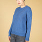 Deep Blue KNIT JUMPER WITH SILVER PEARLS