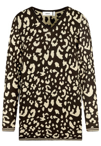 Chocolate Leopard Print Top