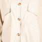 Leatherette Shirt in Beige