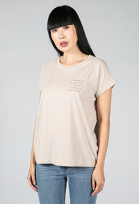 CHANGE FOR NATURE T-SHIRT IN LIGHT DESERT