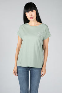 CHANGE FOR NATURE T-SHIRT IN SAGE GREEN