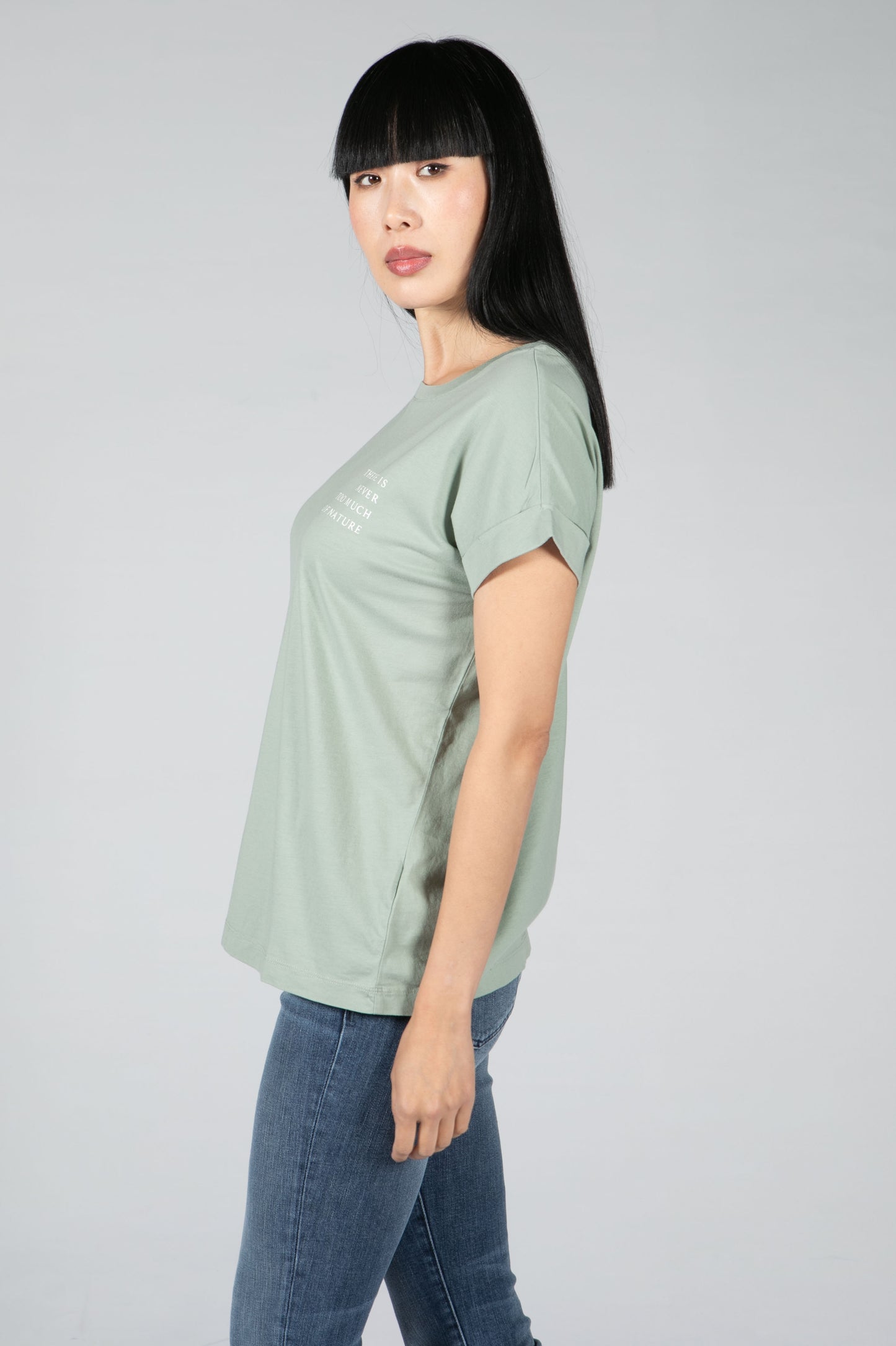 CHANGE FOR NATURE T-SHIRT IN SAGE GREEN