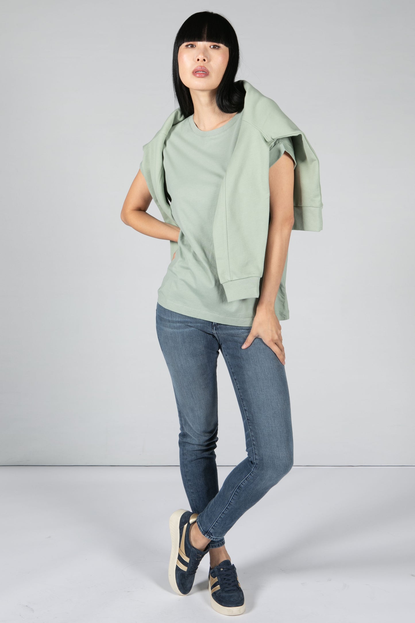 CHANGE FOR NATURE T-SHIRT IN SAGE GREEN