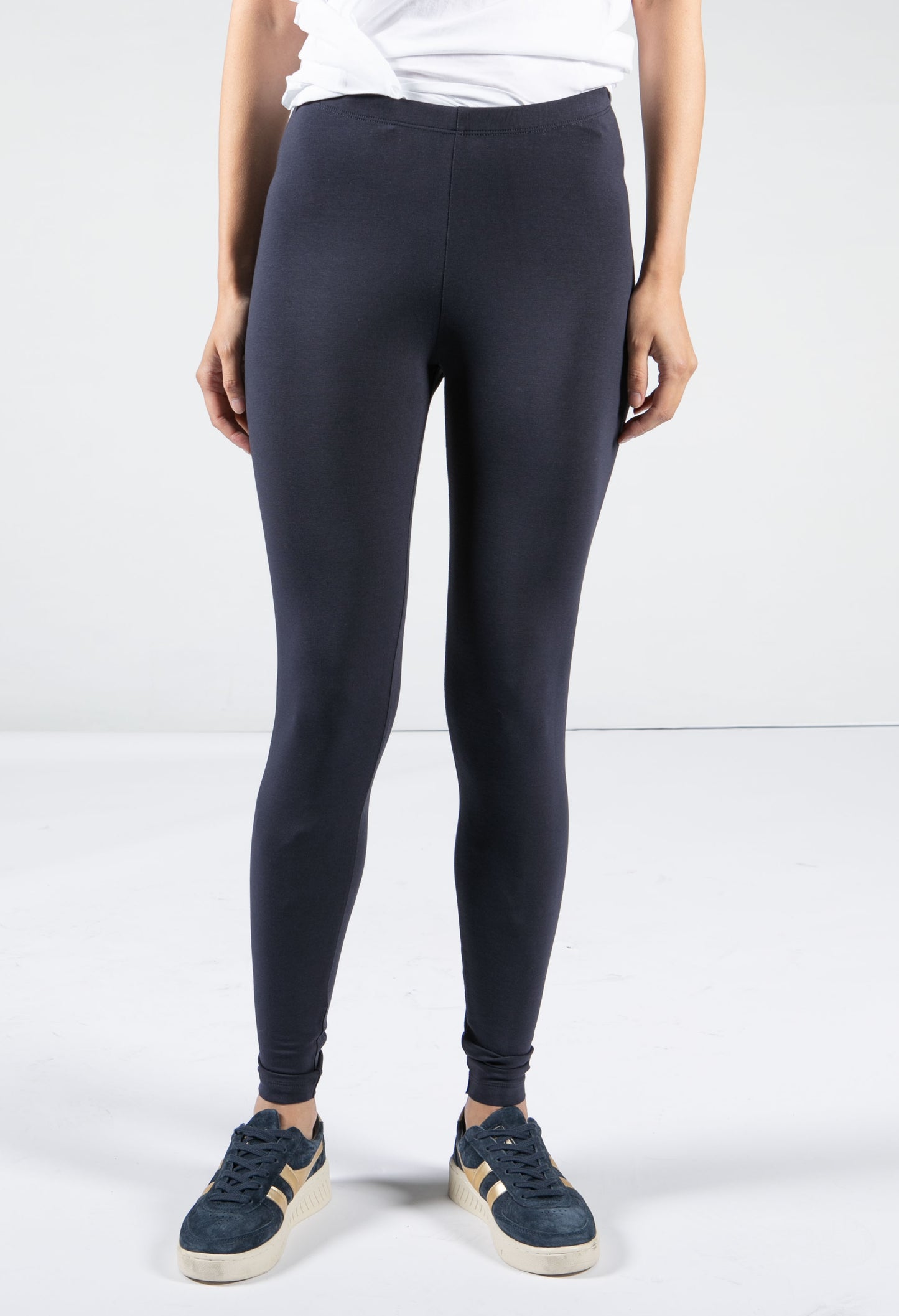 LEGGINGS MADE OF ORGANIC COTTON MIX IN NAVY-1