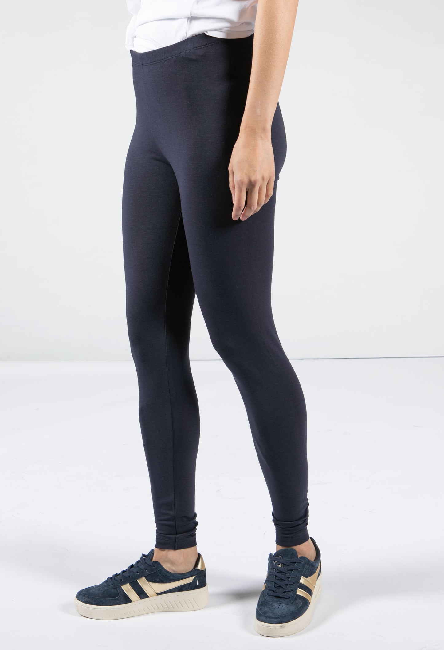 LEGGINGS MADE OF ORGANIC COTTON MIX IN NAVY-1