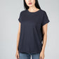 NAVY T-SHIRT MADE OF ORGANIC COTTON