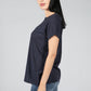 NAVY T-SHIRT MADE OF ORGANIC COTTON