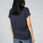 NAVY T-SHIRT MADE OF ORGANIC COTTON