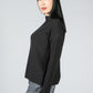 SWEATER MADE OF ORGANIC COTTON IN BLACK