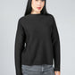 SWEATER MADE OF ORGANIC COTTON IN BLACK