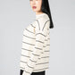 FINE STRIPES SWEATER IN OATMILK