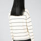 FINE STRIPES SWEATER IN OATMILK