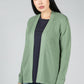 CARDIGAN MADE OF ORGANIC COTTON IN SAGE GREEN