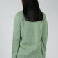 CARDIGAN MADE OF ORGANIC COTTON IN SAGE GREEN