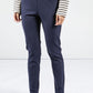 NAVY SLIM LEG PULL ON TROUSERS