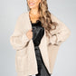 Cosy Chunky Knit Cardigan in Beige