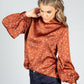 Copper Dotted Blouse