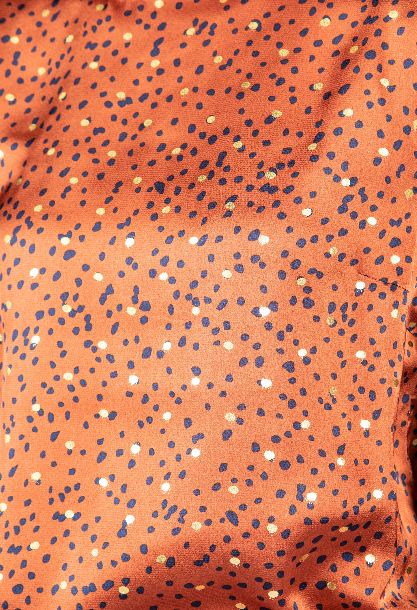 Copper Dotted Blouse