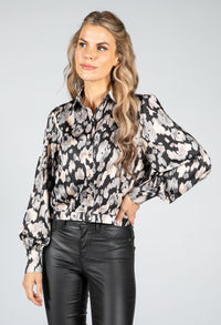 Cropped Printed Blouse