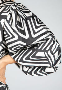 Zebra Printed Midi Dress