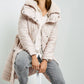 Detachable Faux Fur collared Coat