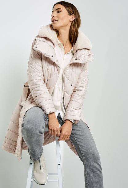 Detachable Faux Fur collared Coat