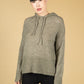 Piotra Knitted Hooded Jumper in Soft Moss