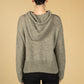 Piotra Knitted Hooded Jumper in Soft Moss