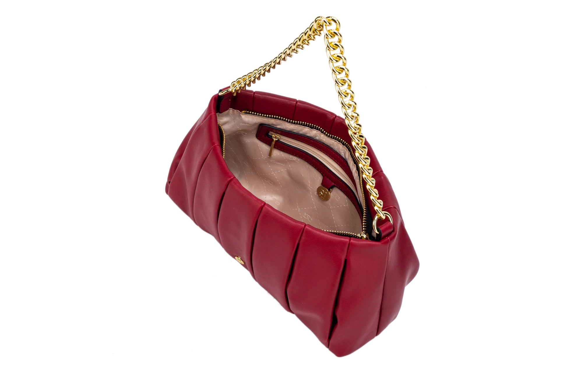 Womens Bags  Gionni Perla Pleated Bag With Chain - Maple Leaf Fashion