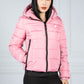 Hooded Spirit Sports Puffer Jacket in Montauk Blush