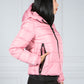 Hooded Spirit Sports Puffer Jacket in Montauk Blush