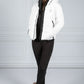 Hooded Spirit Sports Puffer Jacket in White