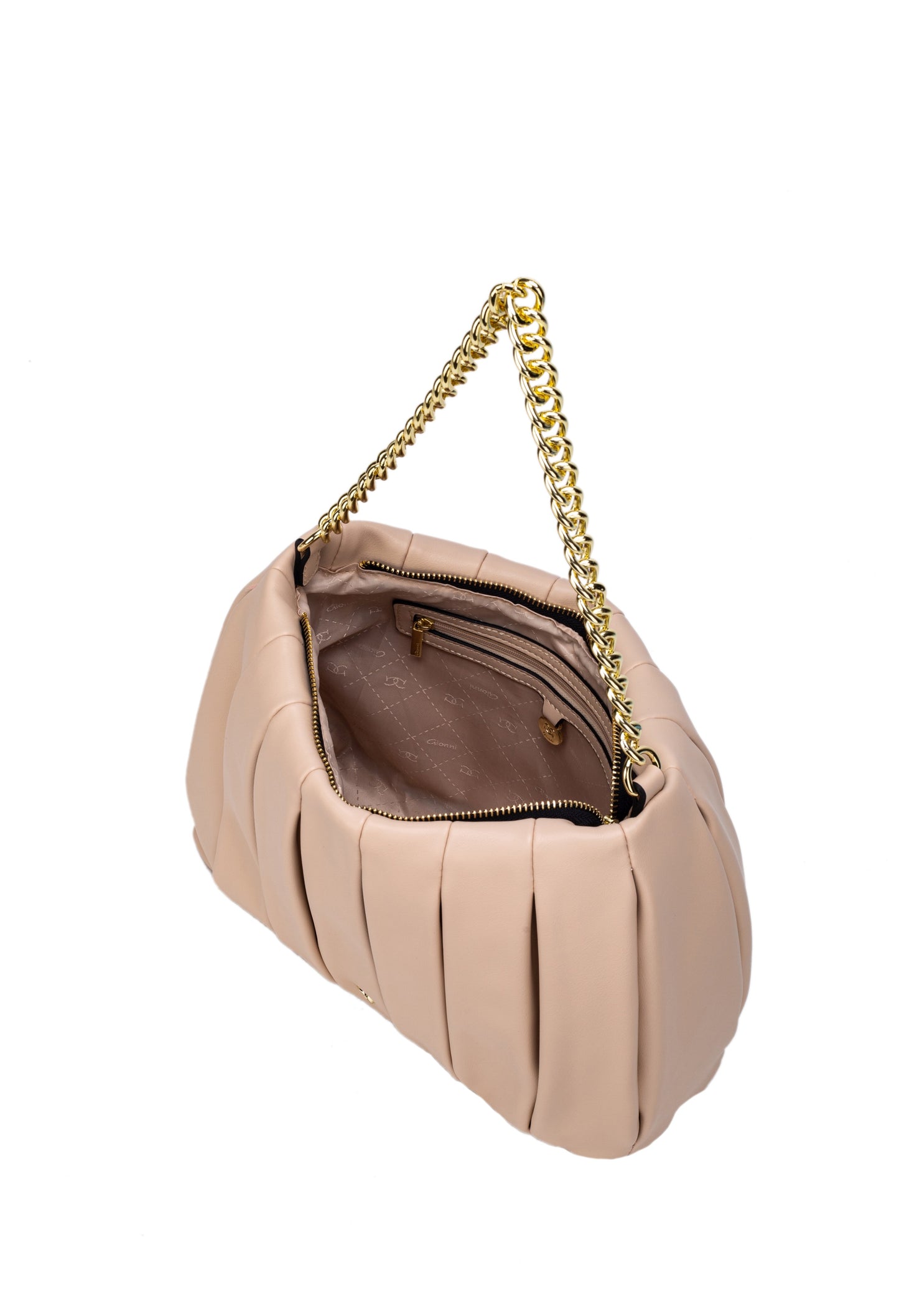 Perla Pleated Bag With Chain