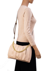 Perla Pleated Bag With Chain