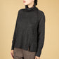 Pjinter Mock-Neck Jumper in slate grey melange