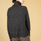 Pjinter Mock-Neck Jumper in slate grey melange