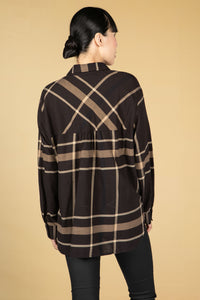 Fineli Check shirt in Truffle