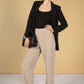 Straight Cut Trousers in Cashew