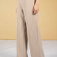 Straight Cut Trousers in Cashew