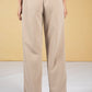 Straight Cut Trousers in Cashew