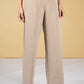 Straight Cut Trousers in Cashew