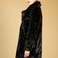 Black Faux Fur Coat