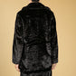 Black Faux Fur Coat