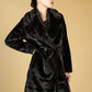 Black Faux Fur Coat