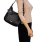 Ivory Hobo With Logo Embossing