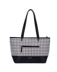 Pessa Shopper Houndstooth Bag